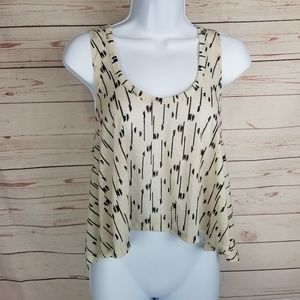 Women's Urban Outfitters High Low Hem Small Crop